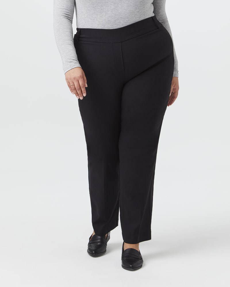 Front of plus size Coventry Straight-Leg Work Trouser by Prescott New York | Dia&Co | dia_product_style_image_id:157750